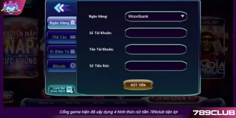 Thông tin giúp rút tiền 789CLUB an toàn 